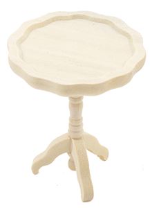 CLA08606 - Pie Crust Table, Unfinished  ()