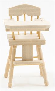 CLA08614 - High Chair, Unfinished  ()