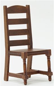 CLA10003 - Ladder Back Side Chair, Walnut  ()