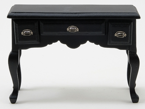 CLA10232 - Desk, Black With Pewter Hardware  ()