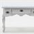 CLA10233 - Desk, White With Pewter Hardware  ()
