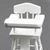CLA10497 - High Chair, White