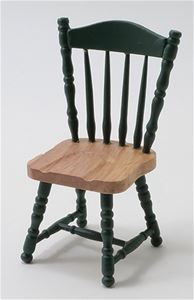 CLA10530 - Side Chair, Oak &amp; Hunter Green