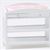 CLA10606 - White Changing Table, Slatted, Pink Mattress