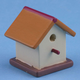 CLA10672 - Bird House,  Hand Painted, Assorted Colors