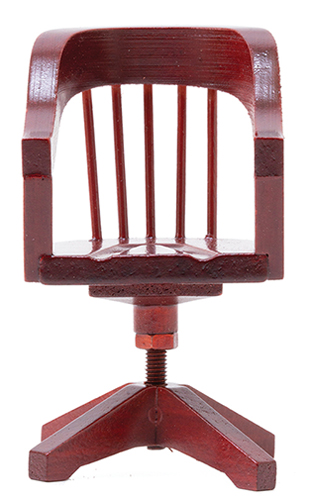 CLA10801 - Swivel Desk Chair, Mahogany  ()