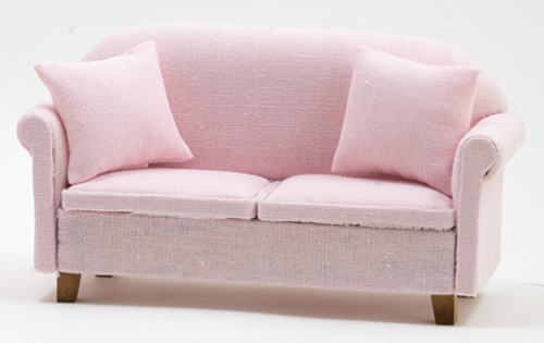 CLA10904 - Sofa With Pillows, Pink NEW DESIGN  ()