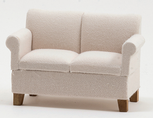 CLA10910 - Loveseat/Sofa, Beige Fabric, NEW DESIGN  ()