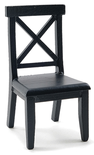 CLA10934 - Cross Buck Chair, Black  ()