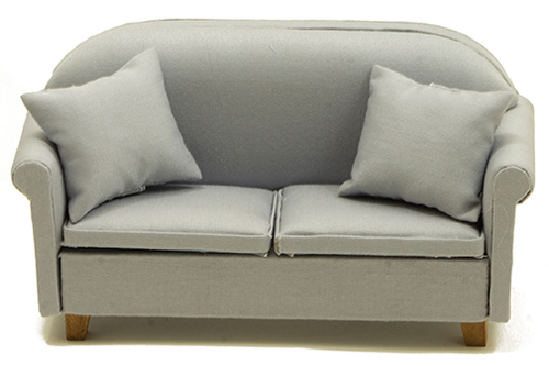 CLA10951 - Sofa with Pillows, Gray, NEW DESIGN  ()