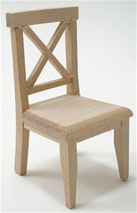 CLA10980 - Cross Buck Chair, Unfinished