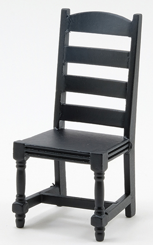 CLA10999 - Ladder Back side Chair, Black  ()