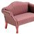 CLA12022 - Sofa, Mahogany with Stripe Fabric  ()