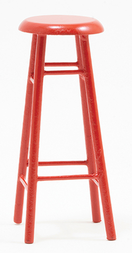 CLA12031 - Bar Stool, 3 Inches, Red  ()