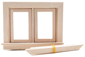 CLA70112 - Double Swing-Out Window with Pane