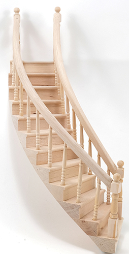 CLA70222 - Stairs, 2-Rail, Right Curve, Assembled