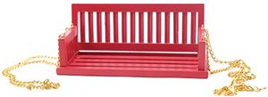 CLA74085 - Porch Swing, Red  ()