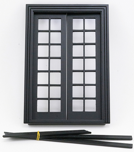 CLA76015 - Double French Door, Black  ()