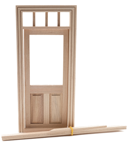 CLA76018 - Traditional 2-Panel Door with Window