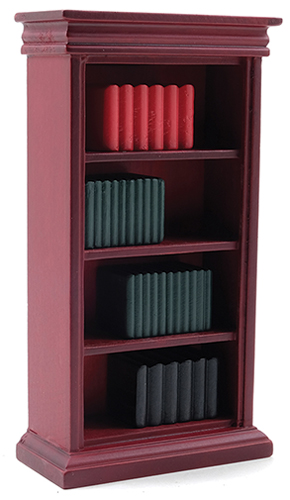 CLA91661 - Bookshelf &amp; Books, Mahogany