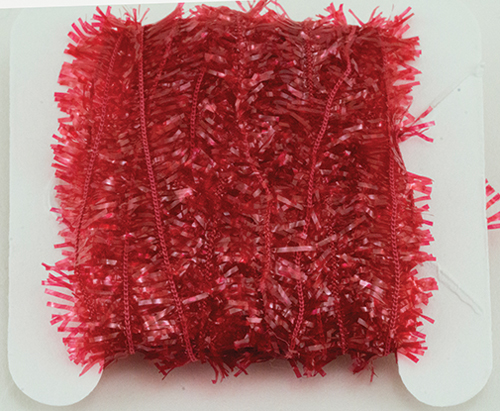 CLD110 - Tinsel Garland, Cranberry Red