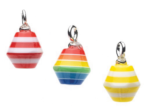 CLD2119 - Bright Stripe Ornaments, Pkg. 3