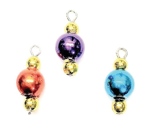 CLD212 - Discontinued: ..Triple Ball Shiny Ornaments, 3pc