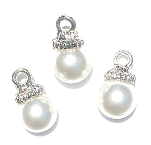CLD226 - White Pearl Ornament, 3pc