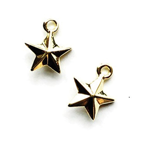 CLD230 - Gold Star Ornament, 2 pk