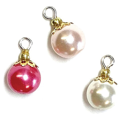CLD234 - Pink Victorian Ornaments, Set of 3