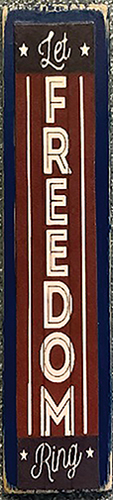 CLD906 - Porch Board Sign - Let Freedom Ring