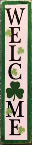 CLD918 - Porch Board - Shamrock Welcome