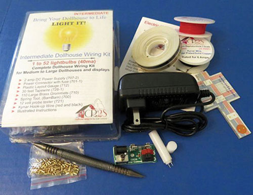 CRS002 - Intermediate Dollhouse Wiring Kit with 2 Amp DC Power Supply