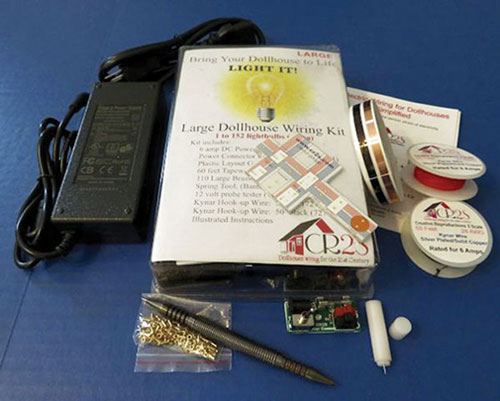 CRS003 - Large Dollhouse Wiring Kit with 6 Amp DC Power Supply