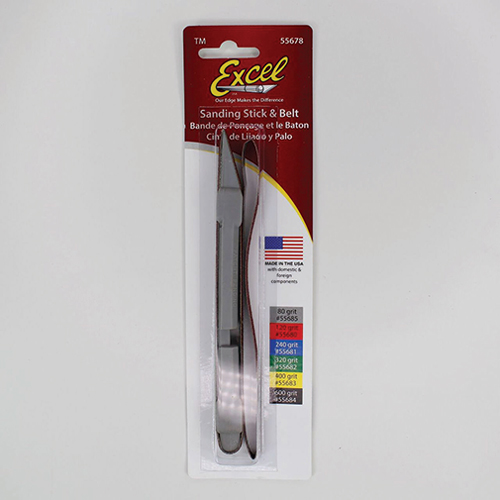 EXL55721 - Gray Sanding Stick with 2 #80 Grit Belts