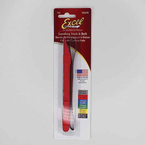 EXL55722 - Red Sanding Stick with 2 #120 Grit Sanding Belts