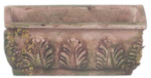 FCA1006B - Flower Box, Brown with Moss, 3Pcs