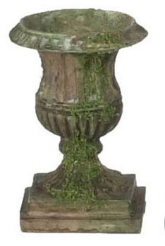FCA1441B - Large Urn, 3Pc, Brown with  Moss