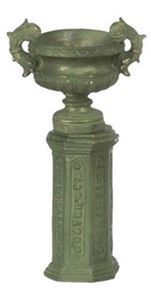 FCA1443GN - Ancient Urn with Base 2 Sets Green