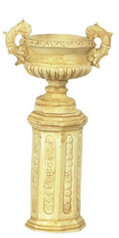 FCA1443TN - Ancient Urn with Base 2 Sets Tan