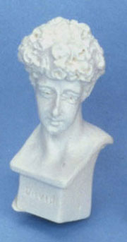 FCA1494WH - David Bust Statue 1 Pc White