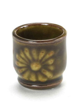 FCA2363 - Glazed Pot, Brown, 6Pcs