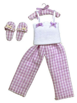 FCA2591 - Ladies Pajama with Slippers + Hanger