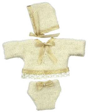 FCA2751BG - Discontinued: Baby Clothes/Beige with Hat