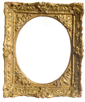 FCA3220AN - Gold Plated Frame, Oval, 2 3/4 X 3 1/8 IN, Antique