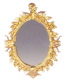 FCA3995GD - Oval Antique Mirror, Gold