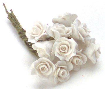 FCAB8122WH - Full Roses, 1 Doz, White