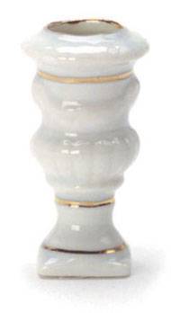 FCCP7155 - Porcelain Roma Urn with Gold Trim 1Pc