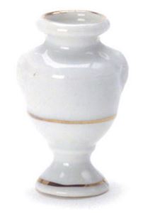 FCCP7156 - Porcelain Urn with Gold Trim 1Pc
