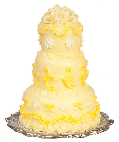 FCLR1001 - Wedding Cake On Silver Tray